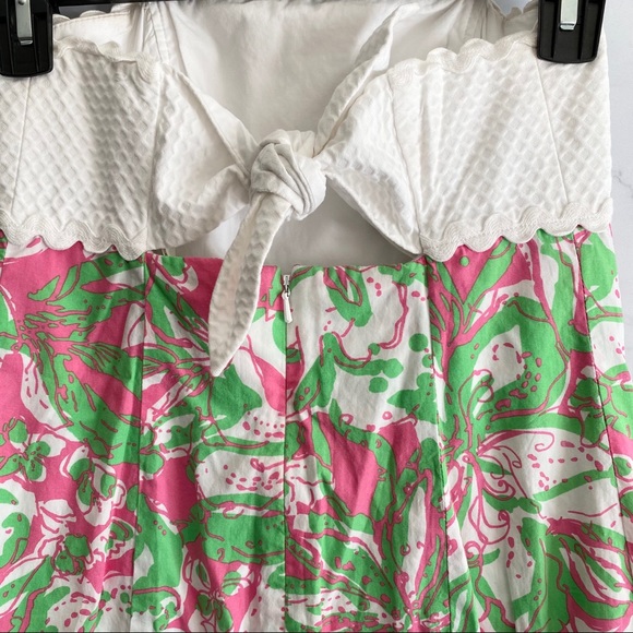 Lilly Pulitzer Franco Strapless Dress Size 00 Forgot My Trunks - Picture 6 of 9